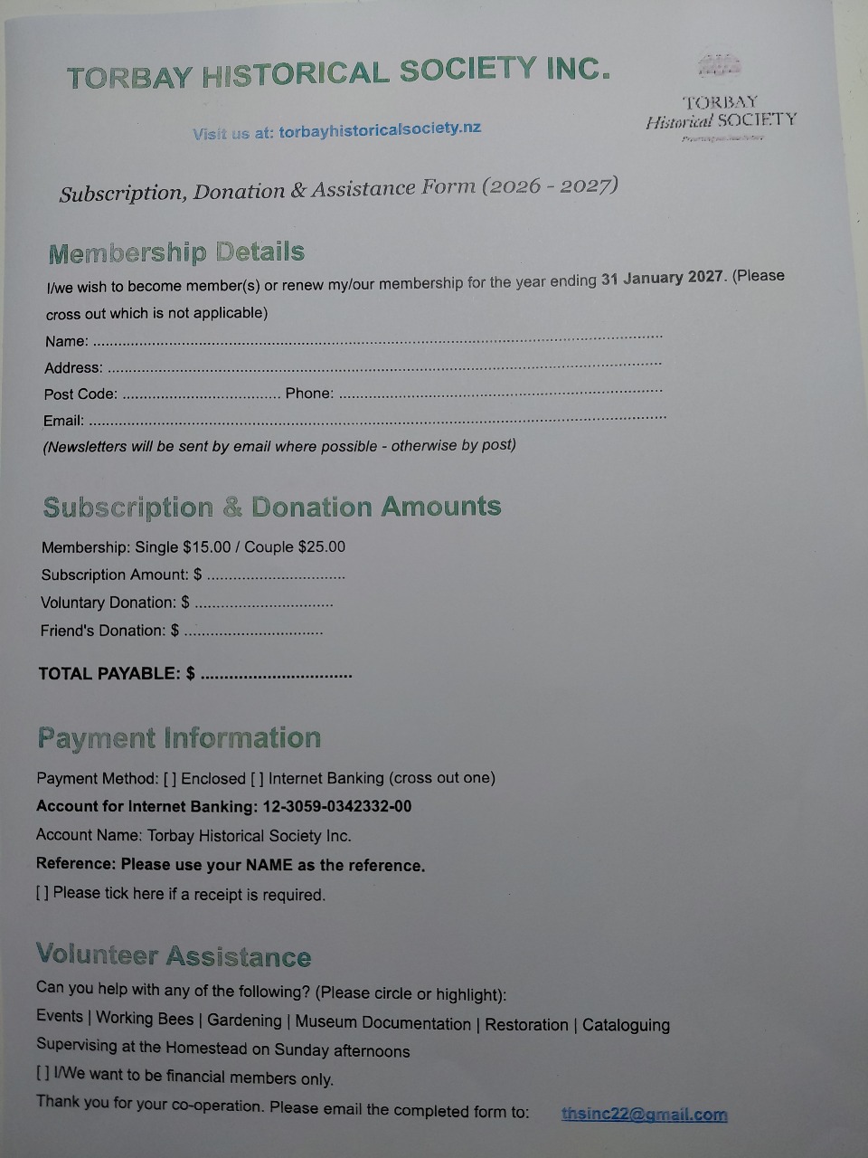Membership 2026